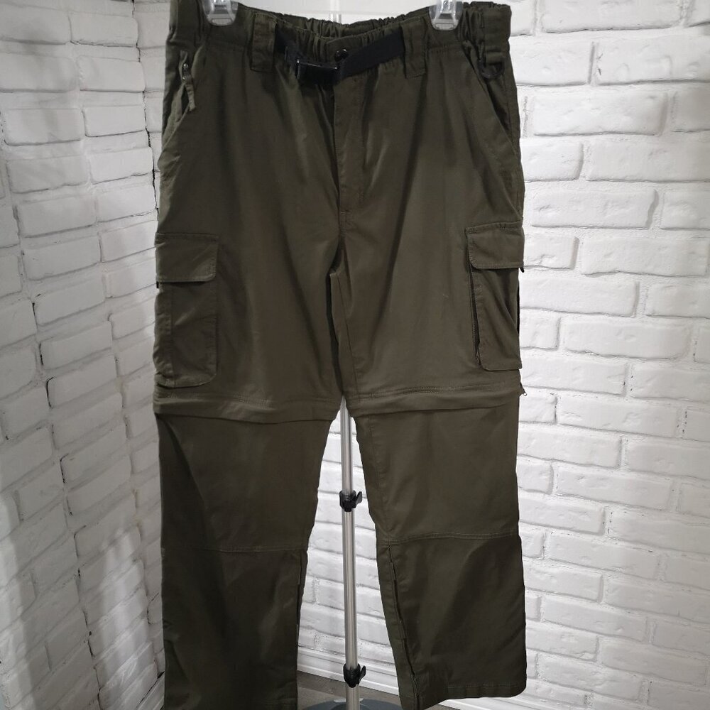 BC Clothing Co. Men's Army Green Size Small Zip Off Cargo Pants/Shorts